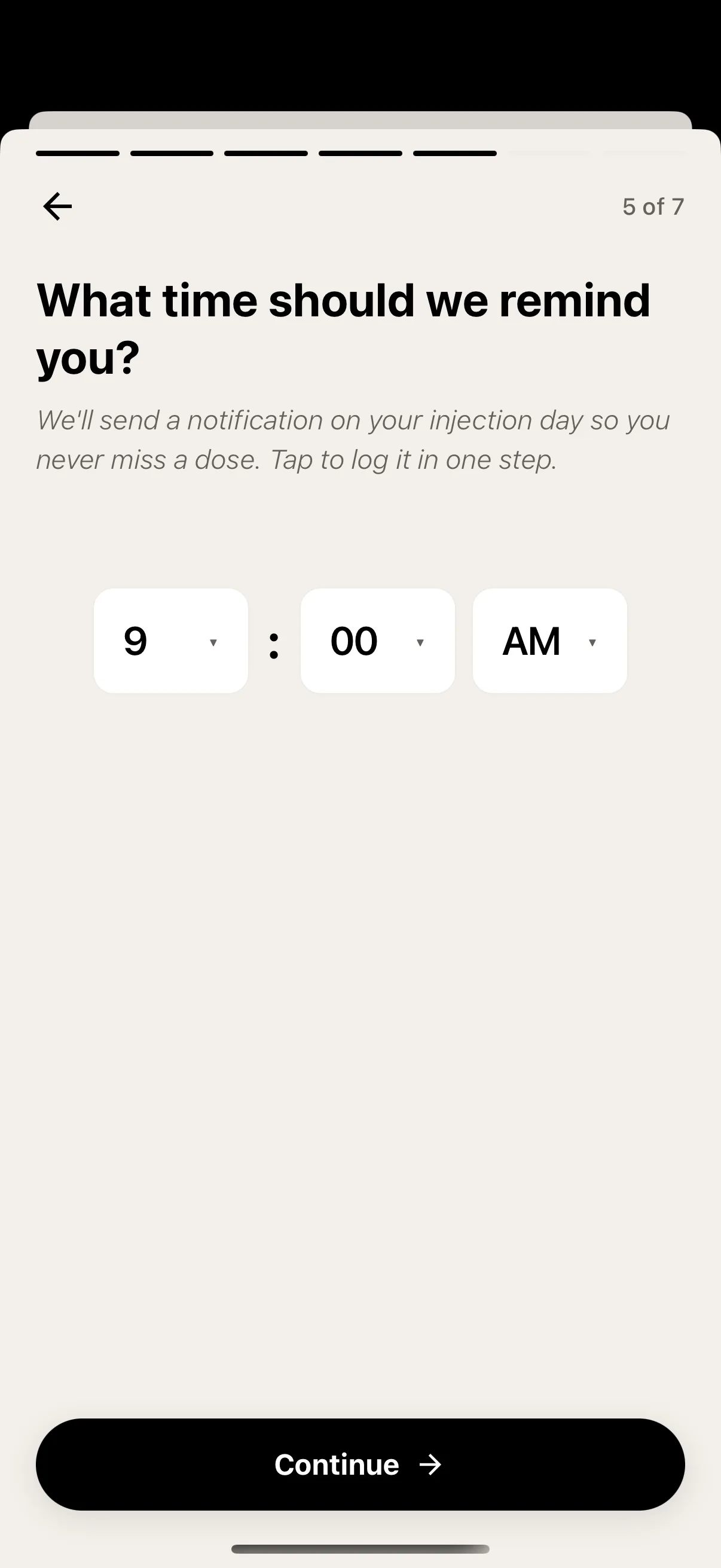 GlowUp app — glp1Remind