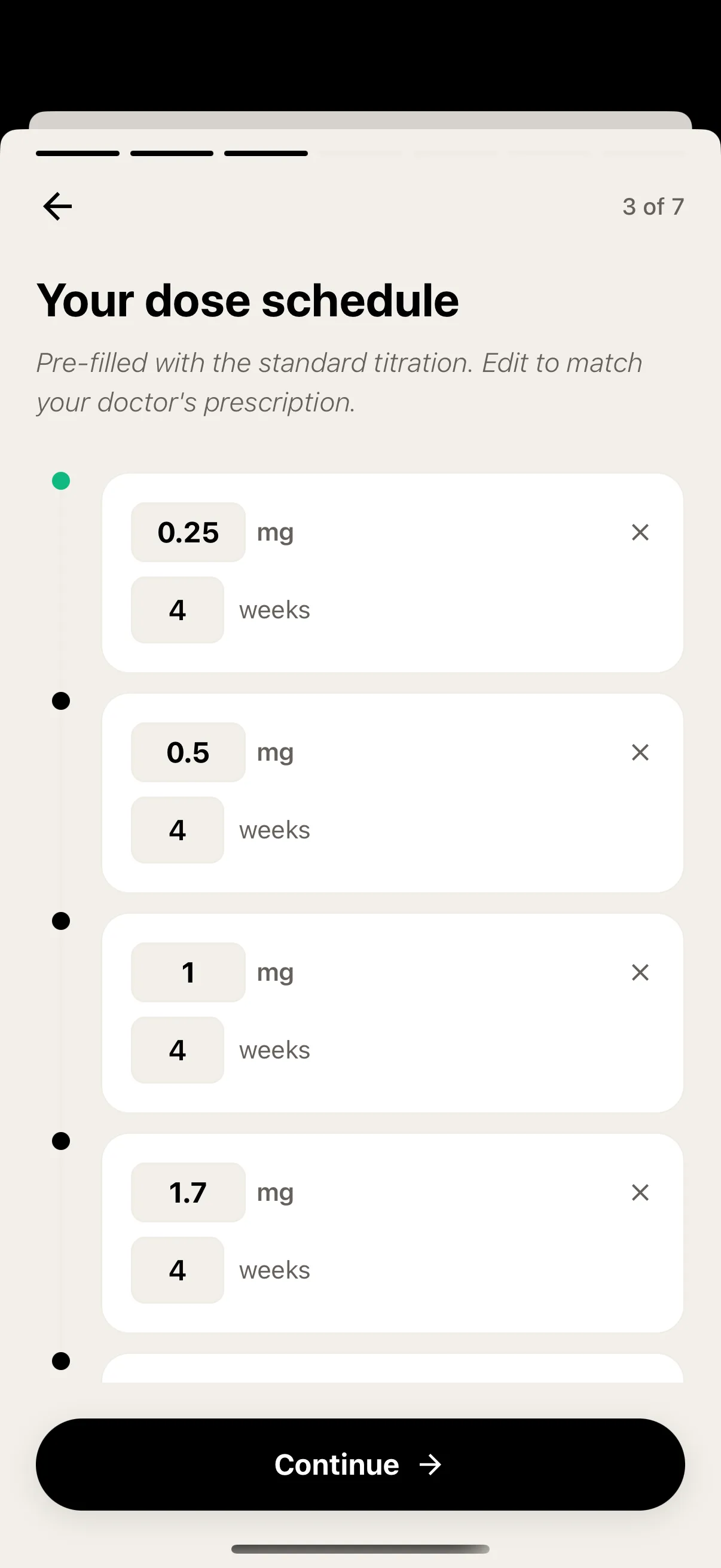 GlowUp app — glp1Schedule